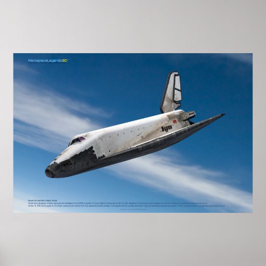 Soviet Buran: Atmospheric Flight Poster (Vorne)