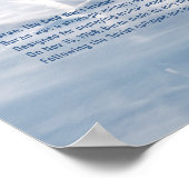 Soviet Buran Shuttle Over the Planet Earth Poster (Ecke)