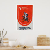 Soviet Cyclist - Matchbox Print - Aesthetic Wall Poster (Küche)