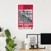 Soviet Dam Construction Matchbox Art Print Poster (Heimbüro)
