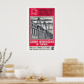 Soviet Dam Construction Matchbox Art Print Poster (Küche)