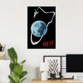 Soviet Poster No to war in space (Heimbüro)