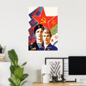 Soviet Propaganda Poster Army School of (Heimbüro)