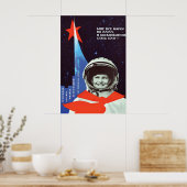 Soviet Propaganda Poster I want to become a (Küche)