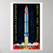Soviet Rocket Launch 1962 Astronaut - Matchbox Poster (Vorne)