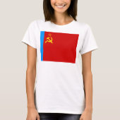 Soviet Russia Flag, USSR, CCCP, Communism, Lenin T-Shirt (Vorderseite)