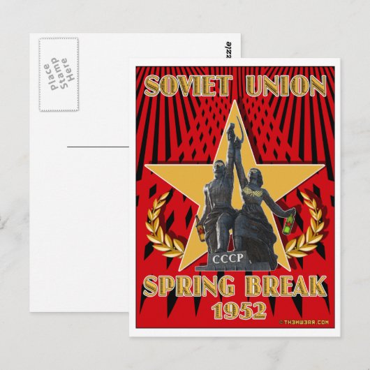 Soviet Spring Break 1952 Travel Postcards Postkarte (Vorne/Hinten)