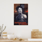 Soviet support poster The Korean people will not (Küche)