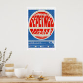 Soviet Train - Matchbox Print - Aesthetic Wall Art Poster (Küche)