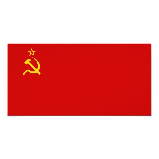 Soviet Union Flag Fotodruck (Vorne)