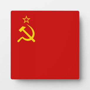 Soviet Union Flag Fotoplatte
