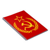Soviet Union Flag Notizblock (Rechte Seite)