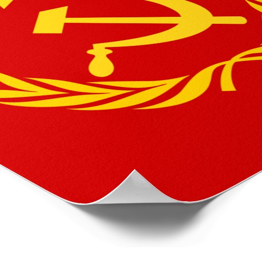 Soviet Union Flag Poster (Ecke)