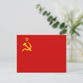 Soviet Union Flag Postkarte (Stehend Vorderseite)