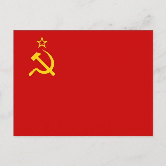 Soviet Union Flag Postkarte (Vorderseite)