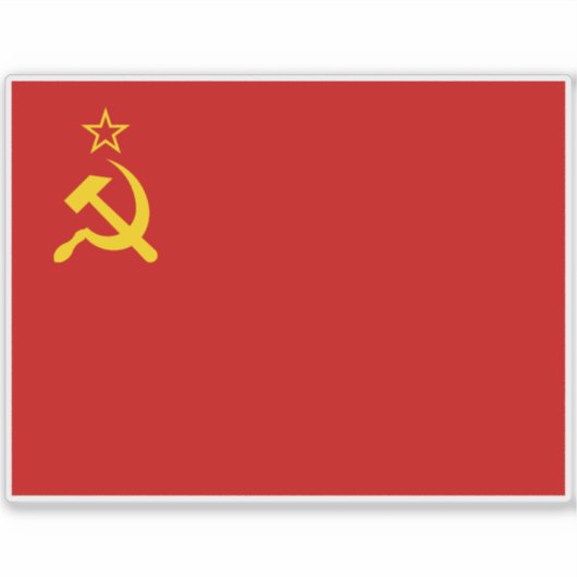 Soviet Union Flag, USSR, CCCP, Communism, Lenin Aufkleber (Vorderseite)