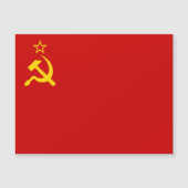 Soviet Union Flag, USSR, CCCP, Communism, Lenin Magneteinladung (Vorderseite)