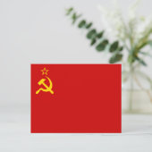 Soviet Union Flag, USSR, CCCP, Communism, Lenin Postkarte (Stehend Vorderseite)
