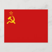 Soviet Union Flag, USSR, CCCP, Communism, Lenin Postkarte (Vorderseite)
