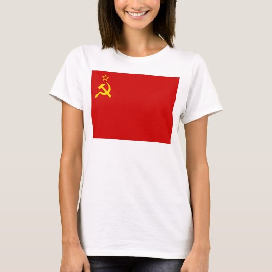 Soviet Union Flag, USSR, CCCP, Communism, Lenin T-Shirt (Vorderseite)