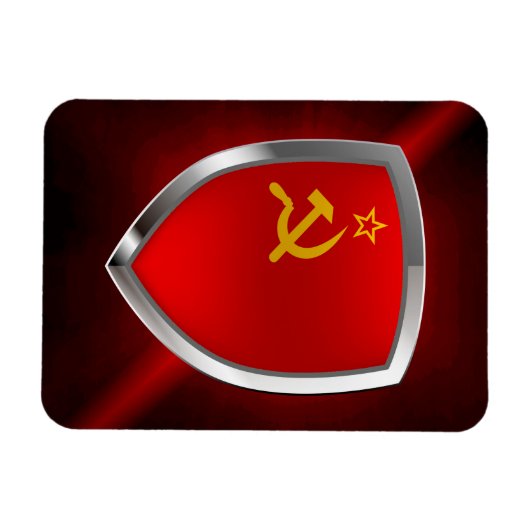 Sovietic Union Mettalic Emblem Magnet (Horizontal)