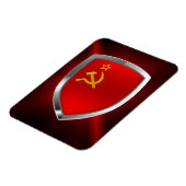 Sovietic Union Mettalic Emblem Magnet (Linke Seite)