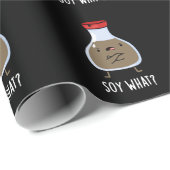 Sowas Funny Soy Sauce Pun Dark BG Geschenkpapier (Rolleneckpunkt)