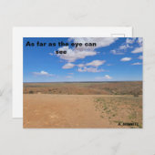 Soweit das Auge sehen kann Postkarte (Vorne/Hinten)