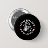 Soweit ich weiß, ist der lustige Affe Biker an Button (Vorne & Hinten)