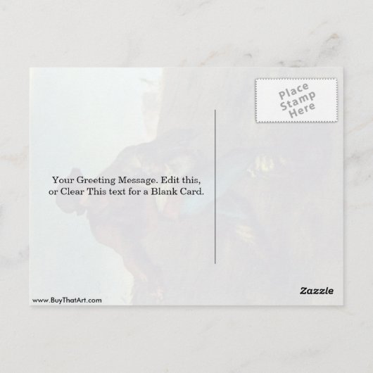 Sower by Millet (II), Jean-Francois Postkarte (Rückseite)