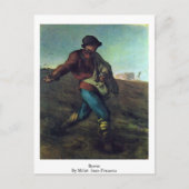 Sower by Millet (II), Jean-Francois Postkarte (Vorderseite)