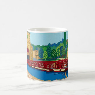 Sowerby Bridge Kanalbassin Matisse-Stil-Kunst Kaffeetasse