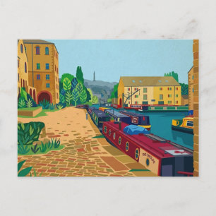 Sowerby Bridge Kanalbassin Postkarte