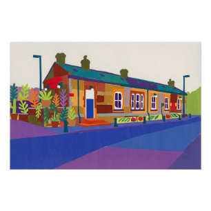 Sowerby Bridge Station Jubiläums-Erfrischungsräume Poster