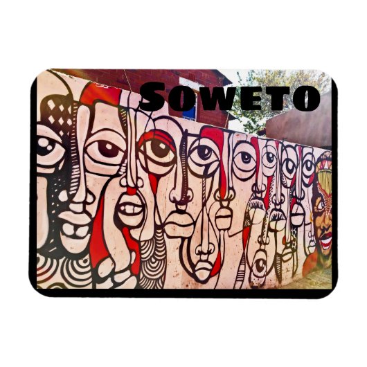 Soweto Art South Africa Magnet (Horizontal)