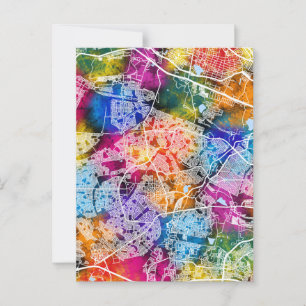 Soweto South Africa City Map Postkarte
