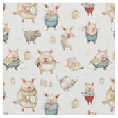 Sowful Delight: Whimsy Pig Stoff (Nahaufnahme)
