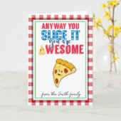 sowieso schneiden Sie es Lehrer schätzen Pizza Karte (Gelbe Blume)