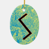 Sowilo Viking Rune Weihnachten Ornament - Erfolg! (Vorne)