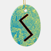 Sowilo Viking Rune Weihnachten Ornament - Erfolg! (Hinten)