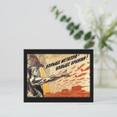 Sowjet Postkarte (Stehend Vorderseite)