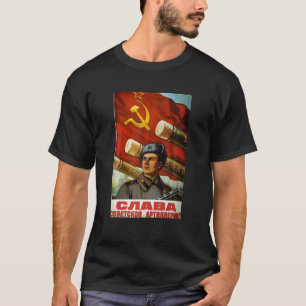 Sowjet T-Shirt UdSSR Propaganda Vintage Poster Kun