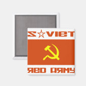 Sowjetarmee Hammer & Sickle Magnet (Vorderseite/Rückseite)