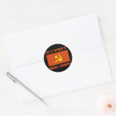 Sowjetarmee Hammer & Sickle Runder Aufkleber (Umschlag)
