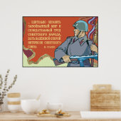 Sowjetarmee Poster (Küche)