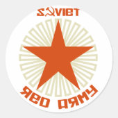 Sowjetarmee Runder Aufkleber (Vorderseite)