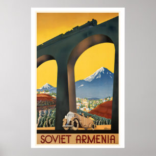 Sowjetarmenien Sowjetische Ära Poster Vintage Reis
