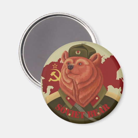 Sowjetbär Magnet (Vorderseite/Rückseite)