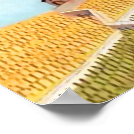 Sowjetfrau bereit für einen Urlaub in Russland Poster (Ecke)