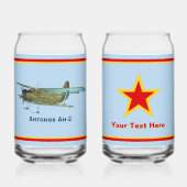 Sowjetisch Antonov An-2 Biplane Dosenglas (Vorderseite)